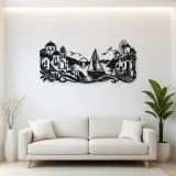 Greek Island Sail Metal Wall Art | Coastal and Nautical Wall Decor