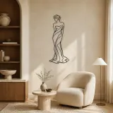 Classical Venus Line Metal Wall Art | Classical Figure Wall Decor - lifestyle view 5