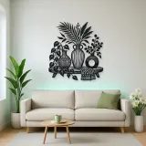 Boho Vase Trio Metal Wall Art | Cozy Home Metal Decor