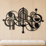 Mid-Century Arches Metal Wall Art | Modern Abstract Metal Decor - lifestyle view 5