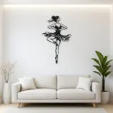 Ballet Pirouette Metal Wall Art | Movement Silhouette Decor