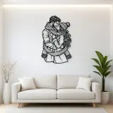 Winter Scarf Couple Metal Wall Art | Romantic Couple Decor