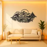 Ocean Mountain Fusion Metal Wall Art | Coastal and Nautical Wall Decor