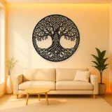 Celtic Roots Tree Metal Wall Art | Botanical Metal Wall Decor