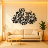 Seahorse Garden Metal Wall Art | Coastal and Nautical Wall Decor