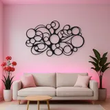 Connected Bubble Field Metal Wall Art | Modern Abstract Metal Decor