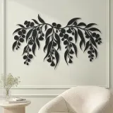 Eucalyptus Cascade Metal Wall Art | Botanical Metal Wall Decor - lifestyle view 2