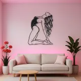 Arched Back Pose Metal Wall Art | Movement Silhouette Decor