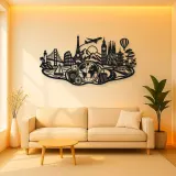 Passport Journey Symbol Metal Wall Art | Travel and City Wall Decor