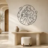 Quiet Moment Couple Metal Wall Art | Romantic Couple Decor - lifestyle view 3