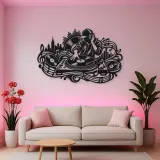 Turntable Groove Metal Wall Art | Music Room Wall Decor
