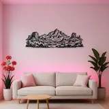 Desert Mesa Range Metal Wall Art | Nature Silhouette Decor