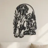Deutsche Dogge Minimal Metall Wandkunst | Tierliebhaber Silhouette Dekor