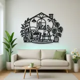 Home Sweet Heart Symbol Metal Wall Art | Cozy Home Metal Decor