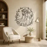 Garden Dance Pair Metal Wall Art | Romantic Couple Decor - lifestyle view 5