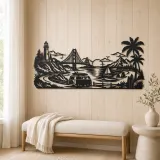 Van Life Coast Metal Wall Art | Travel and City Wall Decor - lifestyle view 5