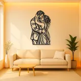Anniversary Embrace Metal Wall Art | Romantic Couple Decor