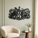 Orchestra Instrument Fusion Metal Wall Art | Music Room Wall Decor - lifestyle view 2