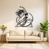 Warrior Flow Metal Wall Art | Movement Silhouette Decor