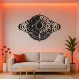 Eclipse Harmony Metal Wall Art | Celestial Boho Wall Decor