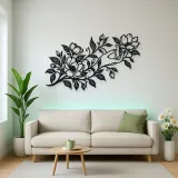 Botanical Woman Hand Metal Wall Art | Minimalist Woman Line Art