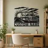 Personalized Sunrise Ambulance Highway Metal Wall Art - lifestyle view 4