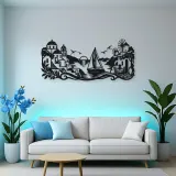 Greek Island Sail Metal Wall Art | Coastal and Nautical Wall Decor