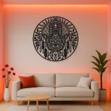 Protection Hand Metal Wall Art | Spiritual Boho Metal Decor