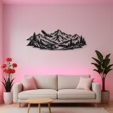 Eagle Ridge Mountain Metal Wall Art | Wildlife Silhouette Decor