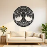 Celtic Roots Tree Metal Wall Art | Botanical Metal Wall Decor