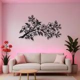 Cherry Blossom Branch Metal Wall Art | Botanical Metal Wall Decor