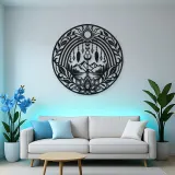 Boho Rainbow Arch Metal Wall Art | Modern Abstract Metal Decor