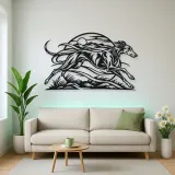 Greyhound Motion Metal Wall Art | Pet Lover Silhouette Decor