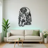 Great Dane Minimal Metal Wall Art | Pet Lover Silhouette Decor
