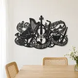 Orchestra Instrument Fusion Metal Wall Art | Music Room Wall Decor - lifestyle view 4