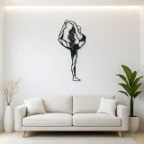Standing Backbend Metal Wall Art | Movement Silhouette Decor