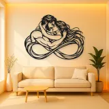 Eternal Loop Lovers Metal Wall Art | Romantic Couple Decor