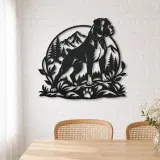 Boxer Strong Profile Metal Wall Art | Pet Lover Silhouette Decor - lifestyle view 4