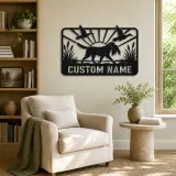 Personalized Retriever Duck Hunting Metal Wall Art - lifestyle view 4