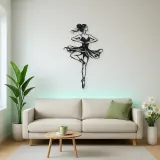 Ballet Pirouette Metal Wall Art | Movement Silhouette Decor