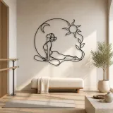 Cobra Pose Rise Metal Wall Art | Yoga and Meditation Wall Decor