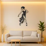 Tango Solo Figure Metal Wall Art | Movement Silhouette Decor