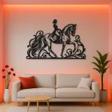 Dressage Elegance Metal Wall Art | Equestrian Wall Decor