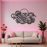 Jellyfish Drift Metal Wall Art | Coastal and Nautical Wall Decor
