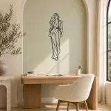 Fashion Frame Woman Metal Wall Art | Fashion Figure Wall Decor - lifestyle view 4