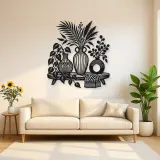 Boho Vase Trio Metal Wall Art | Cozy Home Metal Decor