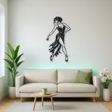 Tango Solo Figure Metal Wall Art | Movement Silhouette Decor