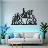 Dressage Elegance Metal Wall Art | Equestrian Wall Decor