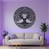 Heart Shaped Tree Metal Wall Art | Botanical Metal Wall Decor