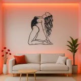 Arched Back Pose Metal Wall Art | Movement Silhouette Decor